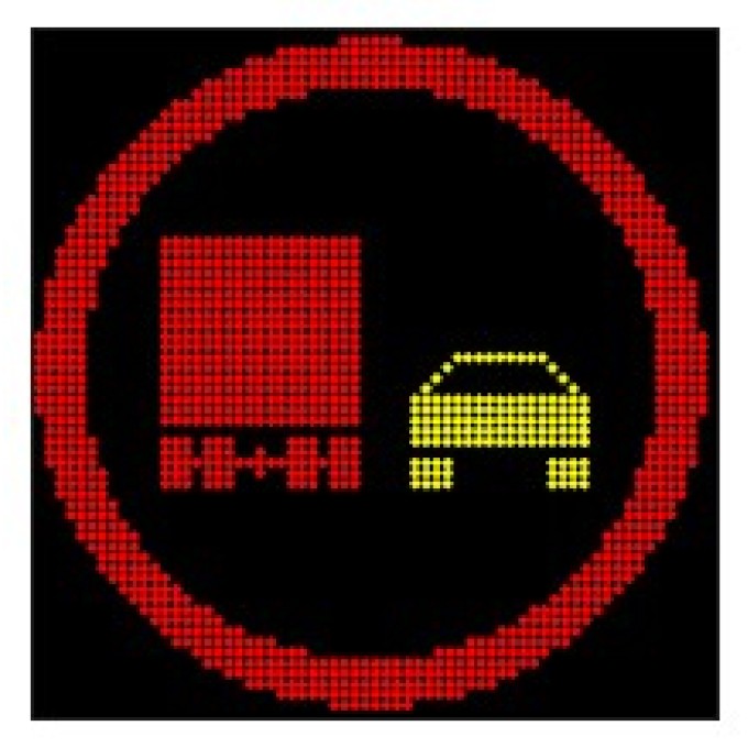 Panou PVM Clasa D 1500x1500 - Matrice LED Mesaje si indicatoare rutiere variabile 